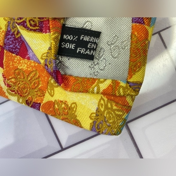 Andre’ Claude Canova GEORGES DUBOEUF Mens Neck Tie One Size Silk Made In France - Picture 7 of 7